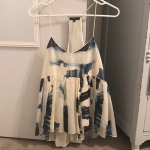 Tibi silk peplum top